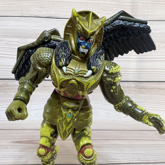 VTG Bandai 2 Action Figures 1994 Goldar & 2005 Mystic Force Black Power Rangers - Picture 12 of 16